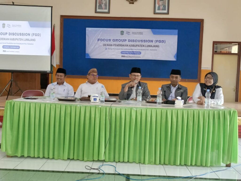 Dewan Pendidikan Kabupaten Lumajang Gelar FGD Koordinasi Fromatur Paguyuban Komite Sekolah